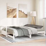  Dnevni krevet bez madraca bijeli 90 x 200 cm masivna borovina | shoptok.hr