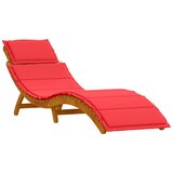  Ležaljka za sunčanje 2 pcs Crvena Čvrsto drvo akacije | shoptok.hr