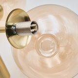  Luster na šipci GEORGIA 7xE14/5W/230V zlatna/zadimljeno bež | Eponuda.com