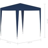 vidaXL vrtni šotor 2x2 m moder | Shoptok.si