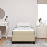  Krevetna konstrukcija Svijetlozeleni sivi 80 x 200 cm tkanina | shoptok.hr