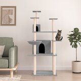 vidaXL Penjalica za mačke sa stupovima za grebanje svjetlosiva 166 cm | shoptok.hr