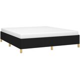  Okvir za krevet s oprugom crni 160x200 cm od tkanine | shoptok.hr