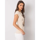 ex moda T-shirt-EM-TS-ES-21-531.14-beige | shoptok.hr