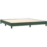  Box spring postelja z vzmetnico temno zelena 200x200 cm žamet, (20902307) | Shoptok.si