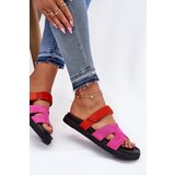 VINCEZA Women's Slippers With Velcro Fuchsia 17401 | Shoptok.si