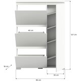 MID.YOU OMARA ZA ČEVLJE bela | Shoptok.si