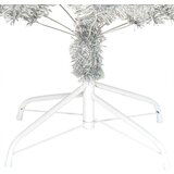 vidaXL Božično drevo med 300 LED z stojalom srebrna 180 cm PET | Shoptok.si