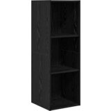vidaXL Set TV komoda s pohranom 4 pcs Crni hrast 37 x 37 x 142.5 cm | shoptok.hr