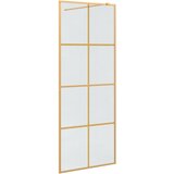  Zid za walk-in tuš Zlatno 80 x 195 cm Staklo otporno na udarce | shoptok.hr