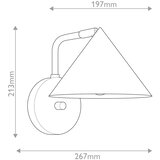  Alora Mood ALM-REMYCK-1WB-GD - Zidno svetilo REMYCK 1xE27/60W/230V u zlatnoj boji | Eponuda.com