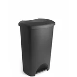 Addis Črn koš za smeti s pokrovom, 41 x 33 x 62,5 cm