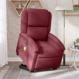 Maison Chic Električni masažni naslanjač - Relax naslanjač s funkcijo vstajanja vinsko rdeč, (22061584) | Shoptok.si