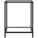 Maison Chic konzolna miza - miza ob steni prozorna 60x35x75 cm kaljeno steklo, (21785862) Cene