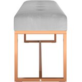  Klupa siva 110 x 36 x 45 cm baršunasta | Eponuda.com