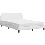 The Living Store Postelja z vzmetnico bela 120x200 cm umetno usnje - Postelja, (21606978) | Shoptok.si