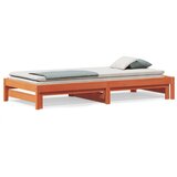 vidaXL Dnevni krevet na razvlačenje voštano smeđi 80x200 cm | shoptok.hr