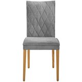 Cantus stol, les, tekstil siva, barve hrasta | Shoptok.si
