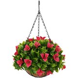  Umjetni cvjetovi Ružičasta 33 x 33 x 44 cm PE i čelik | shoptok.hr