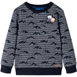 vidaXL Dječja topla majica modra prošarana 104 | shoptok.hr