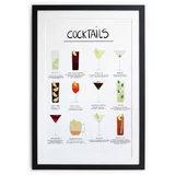 Really Nice Things Plakat v okvirju Cocktail, 65 x 45 cm