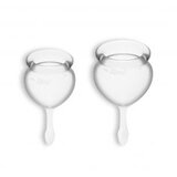 Satisfyer komplet menstrualnih skodelic Feel Good, prozoren Cene