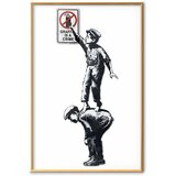  Plakat - Graffiti is a Crime 21x30 Zlatni okvir | shoptok.hr