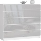 AKORD KOMODA K140 10SZ CLP METALIK POŁYSK, (21703133) Cene