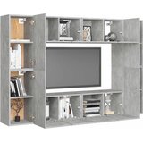  8-dijelni set TV ormarića siva boja betona konstruirano drvo | Eponuda.com