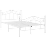 Furnova Posteljni okvir bel kovinski 120x200 cm, (21931635) | Shoptok.si