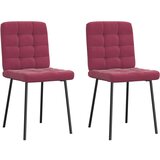 Maison Chic Jedilni stoli - Vzorci stoli 2 kosa vinsko rdeč žamet A592, (22032212) | Shoptok.si