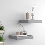 vidaXL Plutajuće zidne police 2 kom sive 23 x 23,5 x 3,8 cm MDF | shoptok.hr