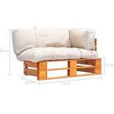  Vrtna sofa od paleta od borovine s jastucima boje pijeska | shoptok.hr
