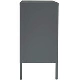  Komoda antracit 75 x 35 x 70 cm od čelika i kaljenog stakla | shoptok.hr
