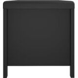  Kutija za pohranu s jastukom crna 105x40x45cm konstruirano drvo | shoptok.hr