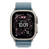 Apple Watch Ultra 3 Alpine Loop Hellblau MEWK4QF/A Velikost zapestnice: Small 49mm Naravno titansko ohišje. | Shoptok.si