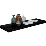 vidaXL plutajuće zidne police 2 kom sjajne crne 80 x 23,5 x 3,8 cm MDF | shoptok.hr