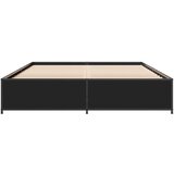  Okvir za krevet crni 140x190 cm konstruirano drvo i metal | shoptok.hr