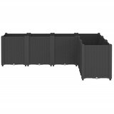  Vrtna sadilica crna 160 x 120 x 53 cm PP | shoptok.hr
