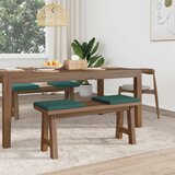  Jastučić za klupu 4 kom. Tkanina Tamnozelena Dubina 35 cm | shoptok.hr