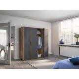 Rauch Möbel OMARA S KLASIČNIMI VRATI, siva, hrast artisan | Shoptok.si