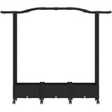  Povišeni krevet s mrežom i krovom Crna 169 x 40 x 129 cm PP | shoptok.hr