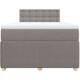  Krevet s oprugama i madracem smeđesivi 120 x 190 cm od tkanine | shoptok.hr