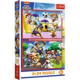 Trefl Puzzle Patrolne šape - 2x24 dela Cene