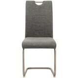 XORA nihajni stol, kovina, tekstil siva, barve nerjavečega jekla | Shoptok.si