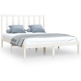 Furnova Posteljni okvir bel iz trdne borovine 140x200 cm, (21934760) | Shoptok.si