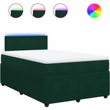  Krevet box spring s madracem tamnozeleni 120x190 cm baršunasti | shoptok.hr