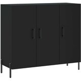  Komoda crna 90x34x80 cm od konstruiranog drva | shoptok.hr