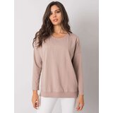 RUE PARIS Blouse-RV-BZ-7193.13P-dark beige | Shoptok.si