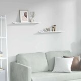  Stenska polica 2 pcs Beli marmor 60 x 9 x 3 cm Konstruiran les, (5000201142) | Shoptok.si